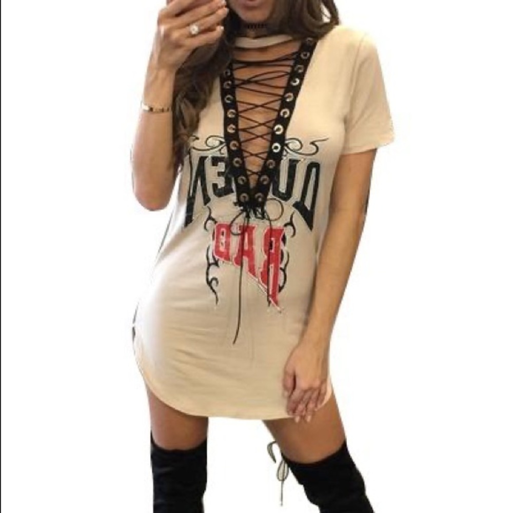 Deep V-Neck dress
